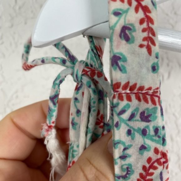 BILLBONG Womens 10 Beach Sundress Cover Up Tie Straps Multicolor Patterned - Picture 5 of 10